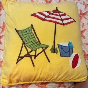 The Company Store Sunny Yellow Pillow